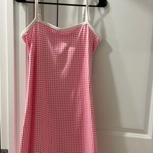 wild fable Pink Gingham Midi Dress